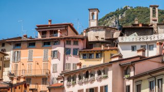 Les maisons de Lovere en Italie