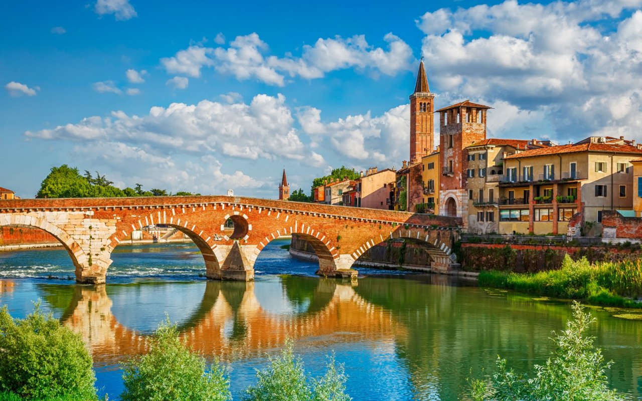 Le pont du Castevecchio à Vérone