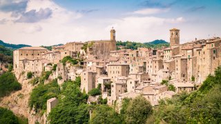Panorama sur la ville de Sorano