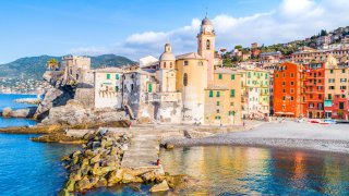 La côte de Camogli en Ligurie