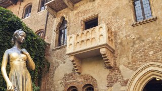 Le balcon de Juliette à Vérone