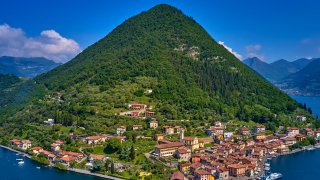 L'île de Monte Isola en Italie