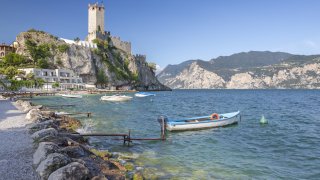 Le château de Malcesine en Italie